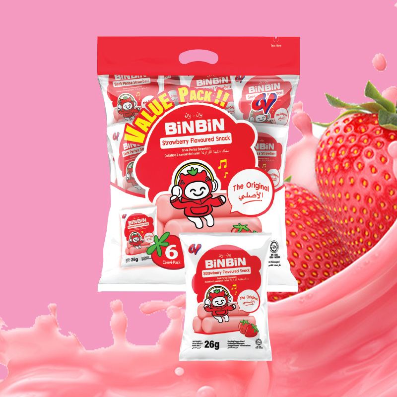 Bin Bin Strawberry & Blueberry Yogurt Snack